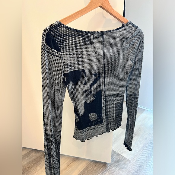 Miaou - Victoire Top Sciarpa Print - Picture 2 of 4